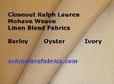 Ralph Lauren Mohave Weave Linen Blend Fabrics