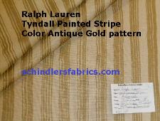Ralph Lauren Tyndall Painted Stripe Color Antique Gold LCF65283F