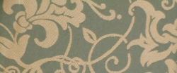 Swatch of Regal Fabrics Floral Scroll pattern Minuet color Spray  poly/cotton upholstery and decorator fabric