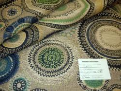 Pattern Rialto color Ocean discount designer premium high end upscale  woven large scale repeat  geometric circular design  upholstery and home decor fabric