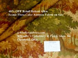 sale discount designer traditional Robert Allen Scenic Flora Floral Autumn High End home decor Fabric