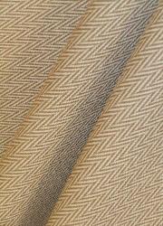 Taupe Herringbone Upholstery Fabric railroaded stripe pattern