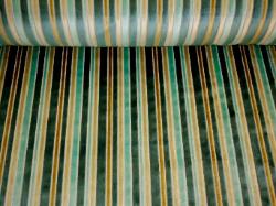 Upholstery Fabric Cut Velvet Stripe Pattern Alley