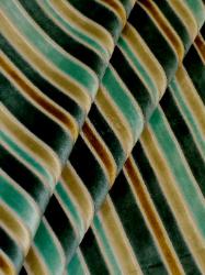 Cut Velvet Stripe Pattern Alley color Sea Glass