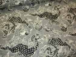 Waverly Williamsburg Pattern Dunmore Dragons color Onyx indoor/outdoor fabric